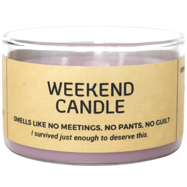 Lumânare parfumată din ceară de soia WEEKEND toasted marshmallow - cashmere - vanilla 190g