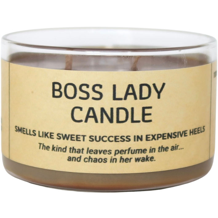 Lumânare parfumată din ceară de soia BOSS LADY coffee - sweet cream - caramel 190g