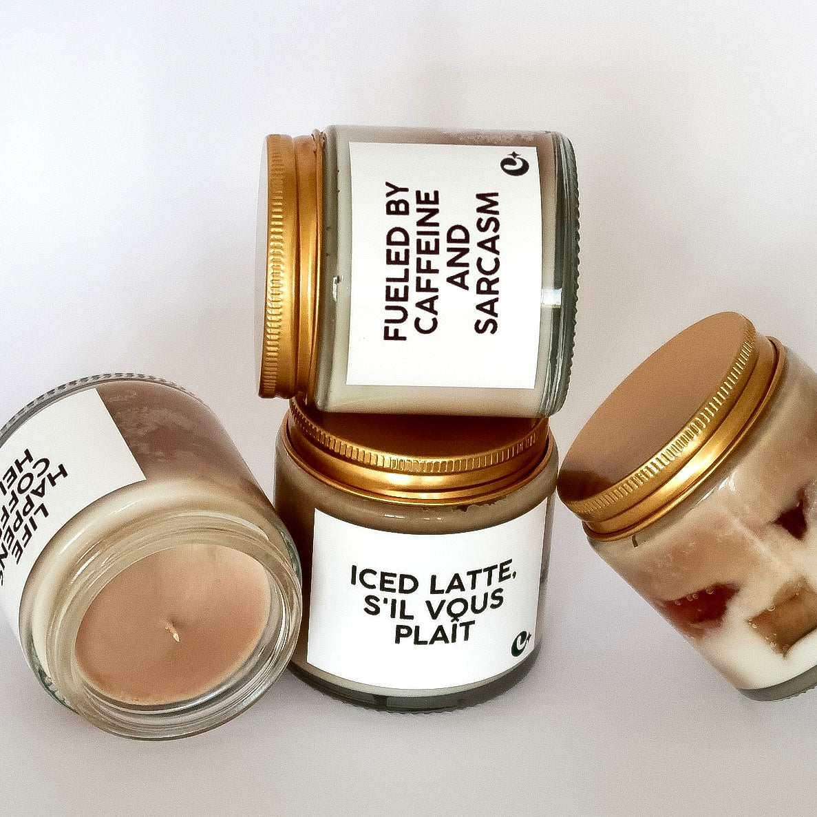 Lumânare parfumată din ceară de soia Iced Latte - ICED LATTE S'IL VOUS PLAIT coffee - sugar - milk 100g