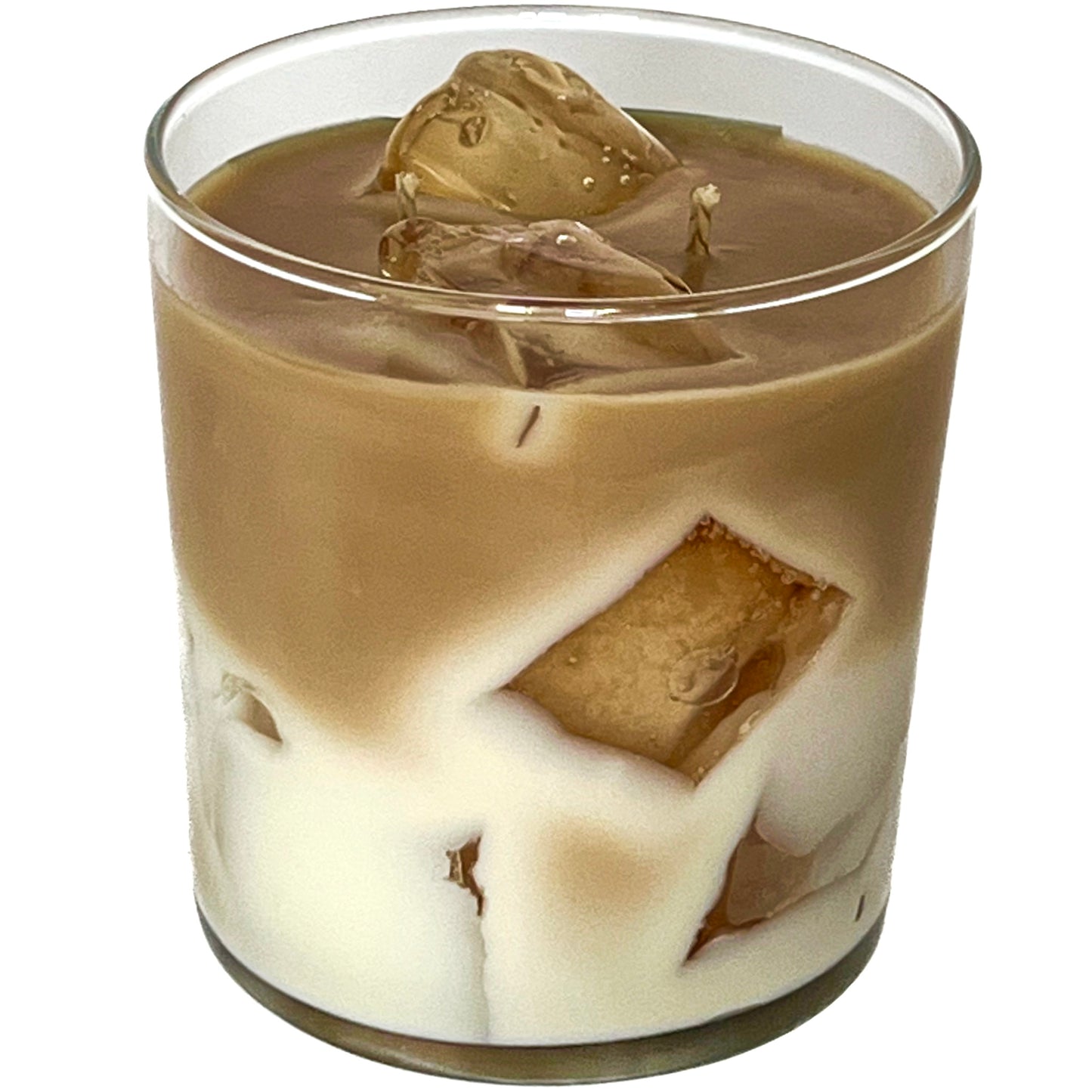 Lumânare parfumată din ceară de soia Iced Latte LIFE HAPPENS COFFEE HELPS - coffee - sugar - milk 350g
