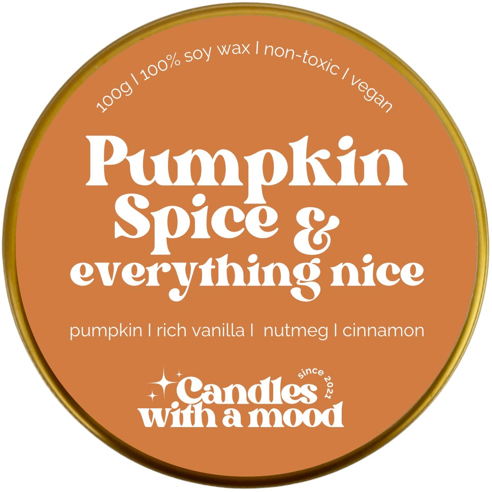 Lumânare parfumată din ceară de soia PUMPKIN SPICE & EVERYTHING NICE pumpkin - rich vanilla - nutmeg 100g
