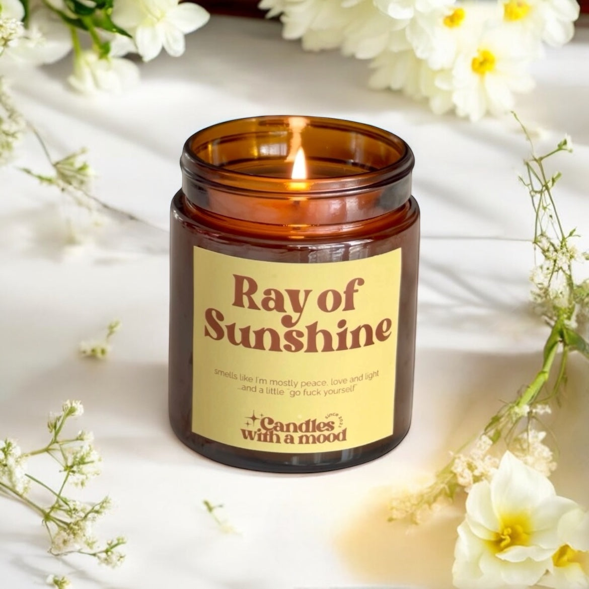 Lumânare parfumată din ceară de soia RAY OF SUNSHINE passionfruit - mango - pineapple 250g