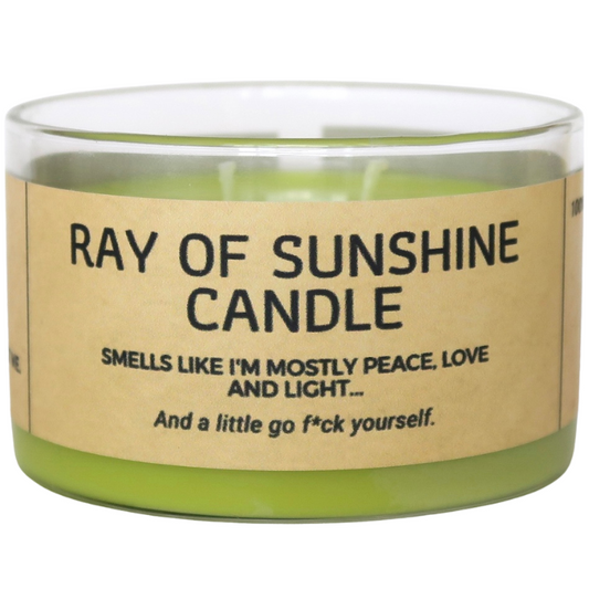 Lumânare parfumată din ceară de soia RAY OF SUNSHINE passionfruit - mango - pineapple 190g