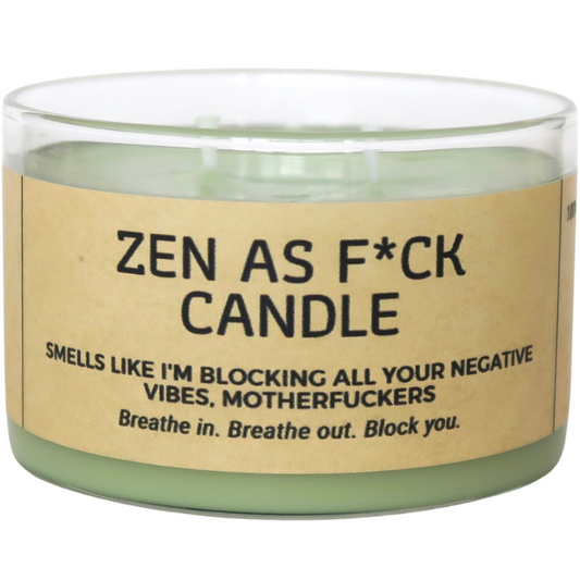 Lumânare parfumată din ceară de soia ZEN AS FUCK pear - freesia - french vanilla 190g
