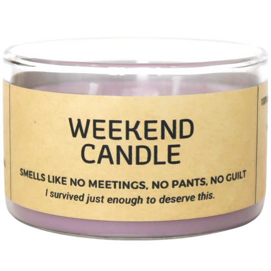 Lumânare parfumată din ceară de soia WEEKEND toasted marshmallow - cashmere - vanilla 190g