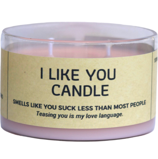 Lumânare parfumată din ceară de soia I LIKE YOU chocolate - hazelnut - sea salt 190g