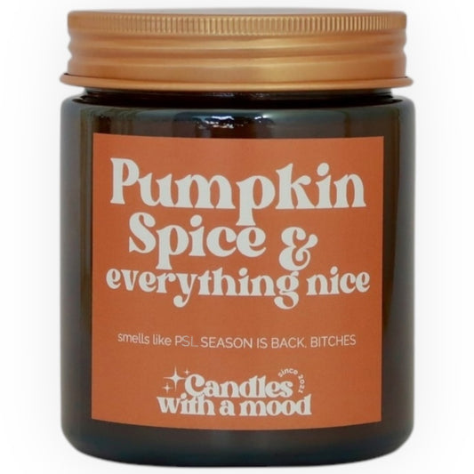 Lumânare parfumată din ceară de soia PUMPKIN SPICE & EVERYTHING NICE pumpkin - rich vanilla - nutmeg 250g