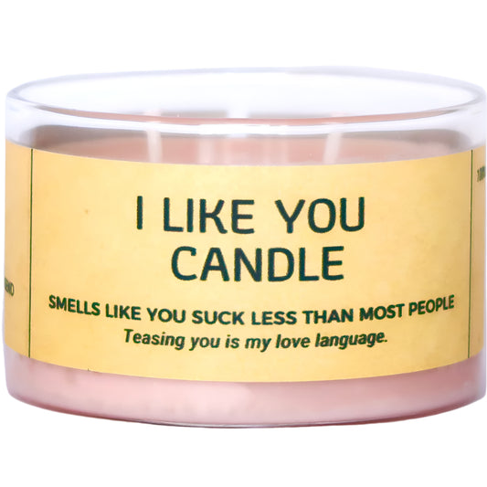 Lumânare parfumată din ceară de soia I LIKE YOU chocolate - hazelnut - sea salt 190g