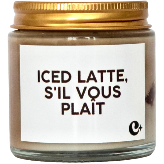 Lumânare parfumată din ceară de soia Iced Latte - ICED LATTE S'IL VOUS PLAIT coffee - sugar - milk 100g