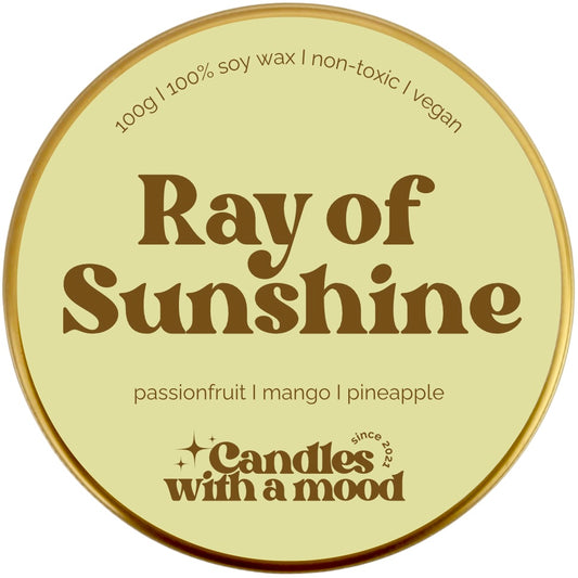 Lumânare parfumată din ceară de soia RAY OF SUNSHINE passionfruit - mango - pineapple 100g